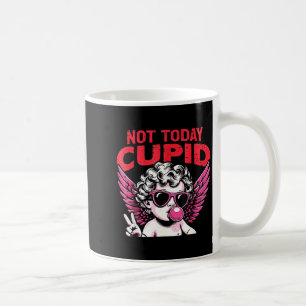 Caneca De Café Dia anti namorados não cupido humor engraçado mulh