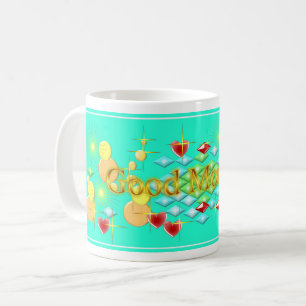Caneca De Café Dia Brilhante, Alegre e Feliz Bom Dia