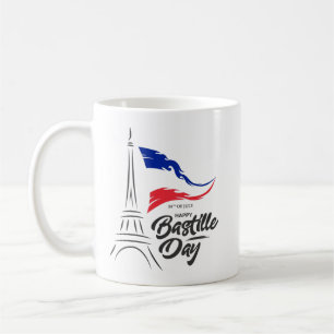 Caneca De Café Dia da Bastilha, T-Shirt Torre Eiffel
