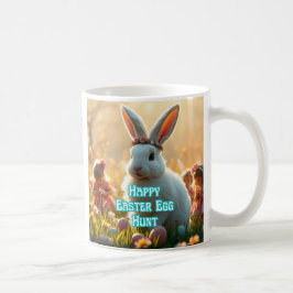 Caneca De Café Dia da Caça ao Ovo do felz pascoa