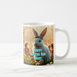 Caneca De Café Dia da Caça ao Ovo do felz pascoa