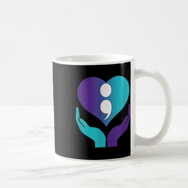 Caneca De Café Dia da Consciência do Suicídio (Direita)