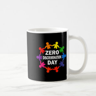 Caneca De Café Dia da discriminação zero - igualdade inclusão hum