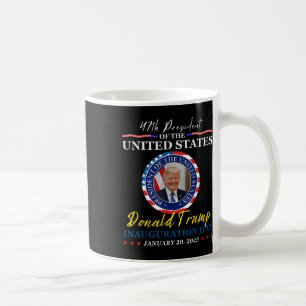 Caneca De Café Dia da Inauguração do Presidente Donald Trump 2025