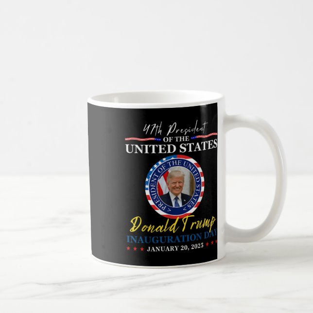 Caneca De Café Dia da Inauguração do Presidente Donald Trump 2025 (Direita)