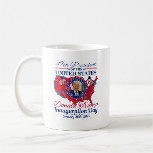 Caneca De Café Dia da Inauguração do Presidente Donald Trump 2025