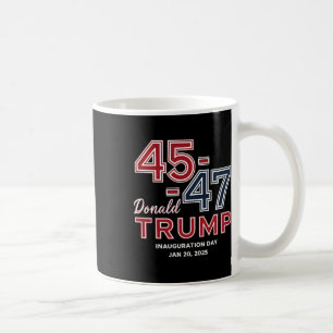 Caneca De Café Dia da Inauguração do Presidente Donald Trump 2025