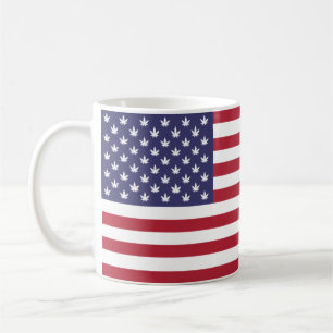 Caneca De Café Dia da Independência da Bandeira dos Estados Unido
