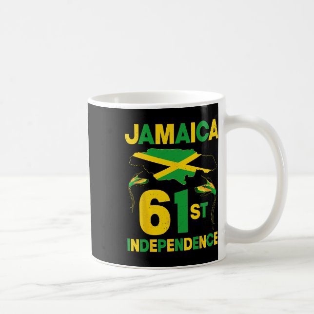 Caneca De Café Dia da Independência da Jamaica, 61ruas desde 1962 (Direita)