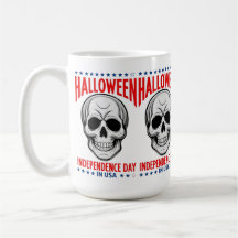 Dia da Independência do Halloween com o Crânio