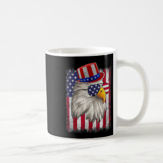 Caneca De Café Dia da Independência Feliz 4 de Julho Design Vinta