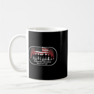 Caneca De Café Dia da Independência Orgulhoso Americano 