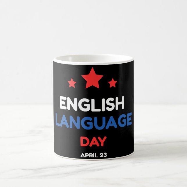 Caneca De Café Dia da Língua Inglesa (Centro)