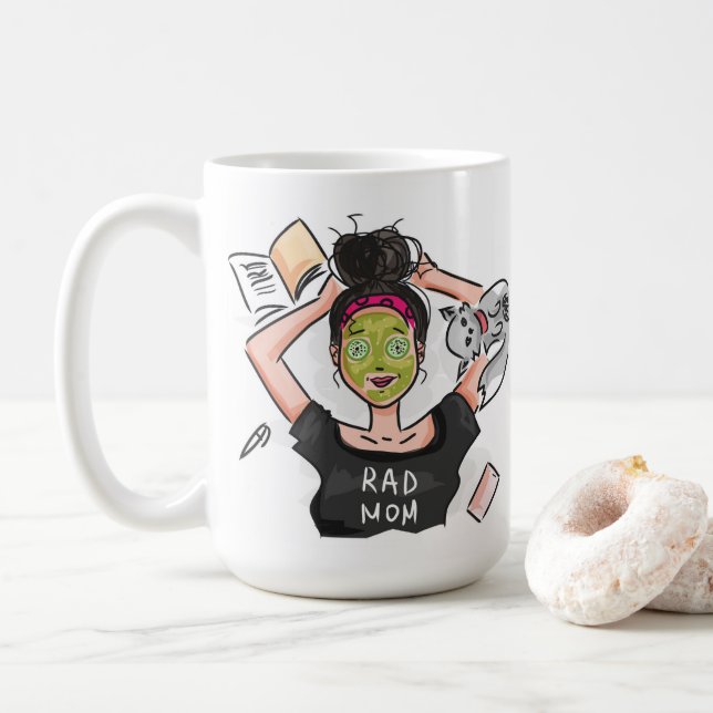 Caneca De Café Dia da Mãe sem graça Mãe (Com Donut)