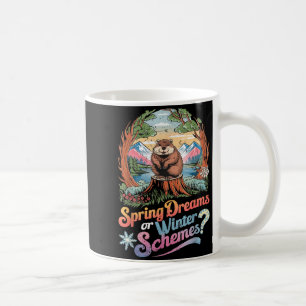 Caneca De Café Dia da Marmota Design Marmota Fofa