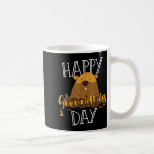 Caneca De Café Dia da Marmota Feliz Dia da Marmota