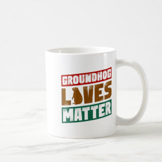 Caneca De Café Dia da Marmota Retro Vintage Amantes de Animais Ho