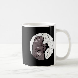 Caneca De Café Dia da Marmota Sombra Fantoche Roedor Fofo Fantasi