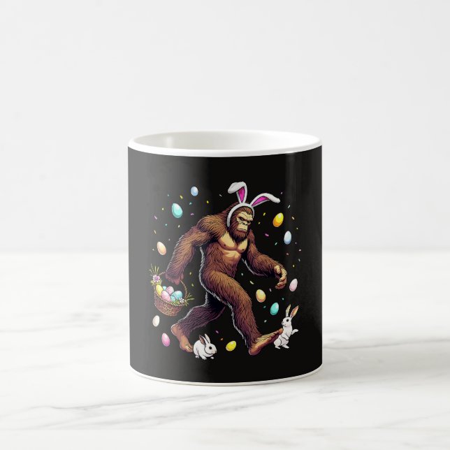 Caneca De Café Dia da Páscoa do Pé Grande Sasquatch Engraçado (Centro)