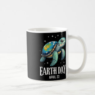 Caneca De Café Dia da Terra 2025 Restaurar a Tartaruga do Mar Ter