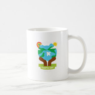 Caneca De Café Dia da Terra do Arco-íris africano