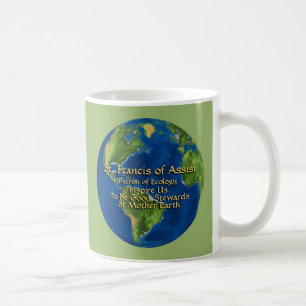 Caneca De Café Dia da Terra & São Francisco de Assis