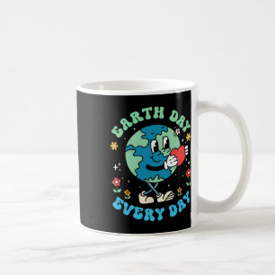 Caneca De Café Dia da Terra Todos os Dias Planeta Fofo Feliz Dia