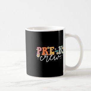 Caneca De Café Dia Da Tripulação Pré-K De Volta Ao Professor