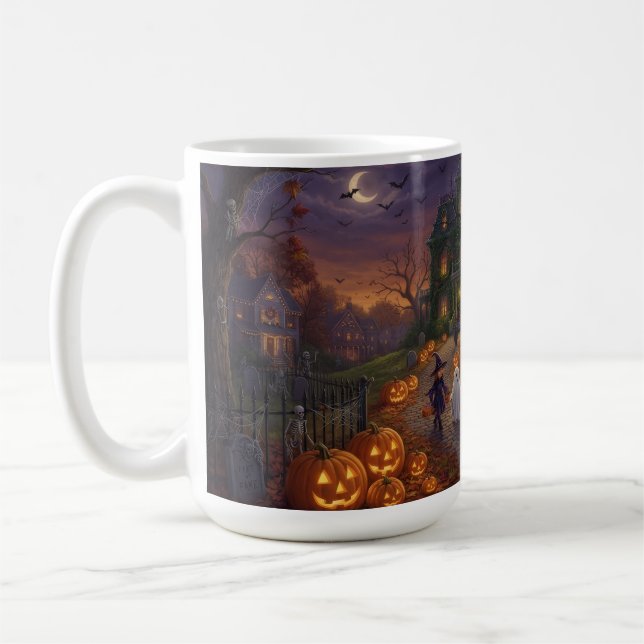 Caneca De Café Dia das Bruxas (Esquerda)