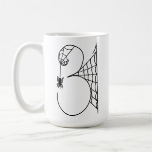 Caneca De Café Dia das Bruxas 31 Teias de Aranha