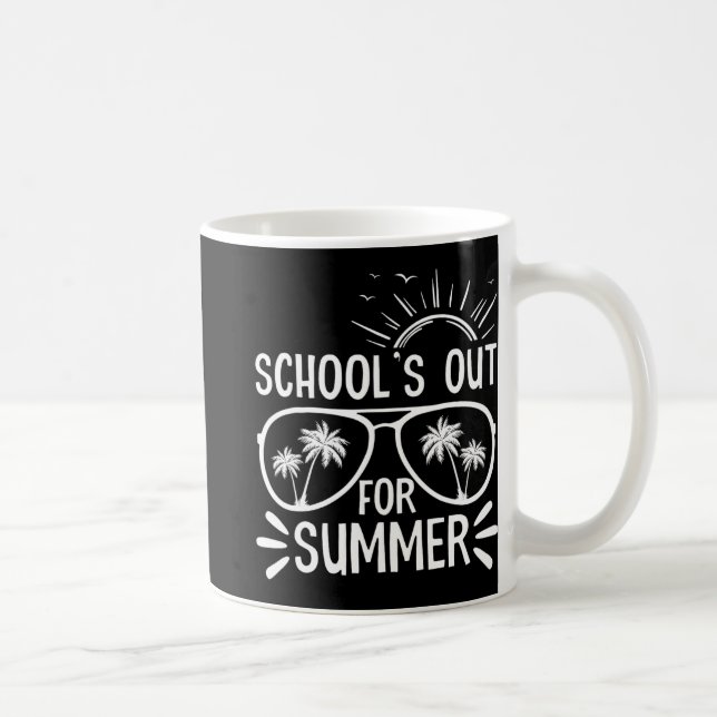 Caneca De Café Dia das Escolas Dotadas Fora Para Crianças De Verã (Direita)