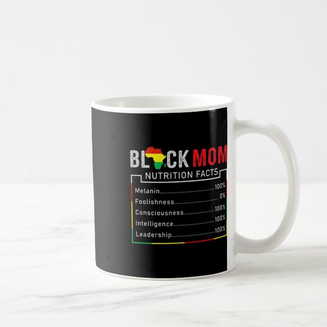 Caneca De Café Dia das Mães da História Negra Melanina Afro-Ameri (Direita)