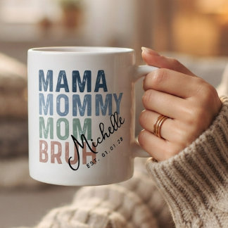 Caneca De Café Dia das Mães | Dia dos Namorados Personalizado Vin