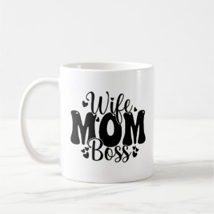 Caneca De Café Dia das Mães ESPOSA MÃE CHEFE