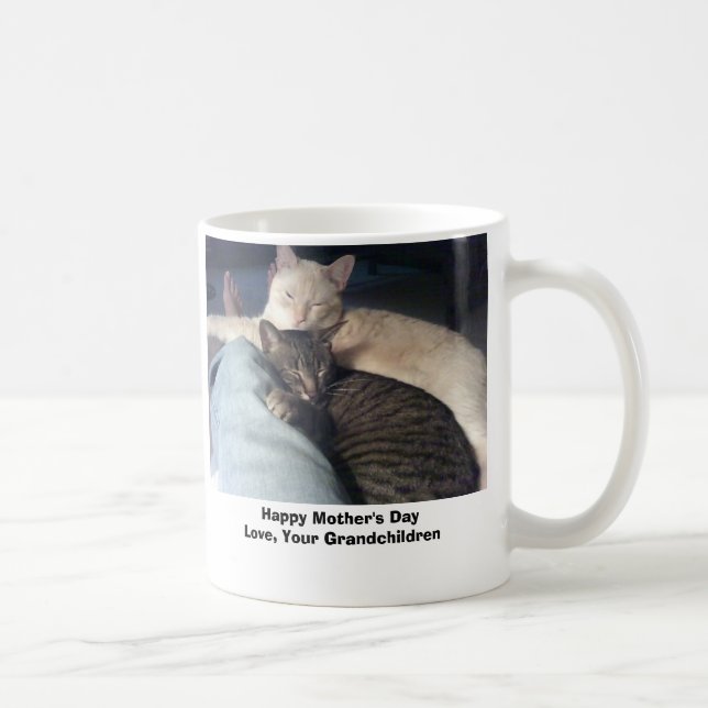 Caneca De Café Dia das mães feliz! Amor, seus netos (Direita)