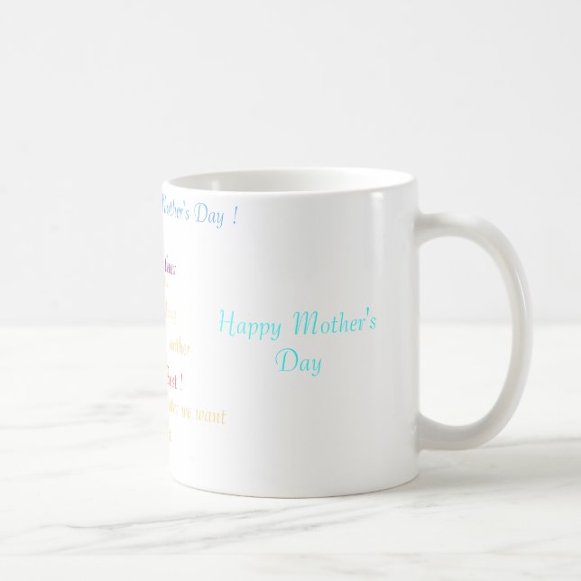 Caneca De Café Dia das mães feliz, MindfulOutstandingThere para… (Direita)