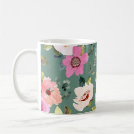 Caneca De Café Dia das Mães Floral