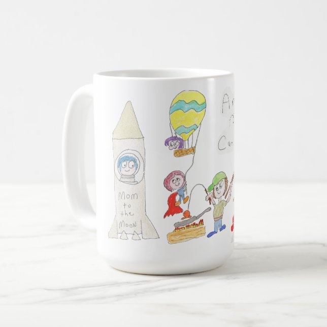 Caneca De Café Dia das Mães Mães Incríveis (Frente Esquerda)