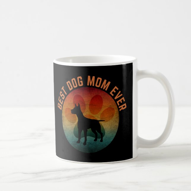 Caneca De Café dia das mães melhor mãe de cachorro de todos (Direita)