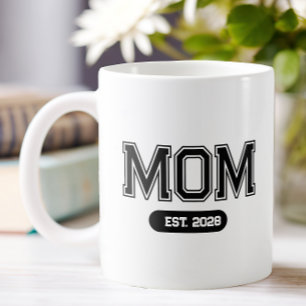 Caneca De Café Dia das Mães MOM EST