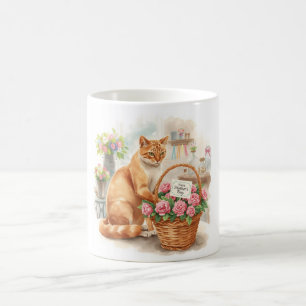 Caneca De Café Dia das Mães para amantes de gatos siameses mãe de