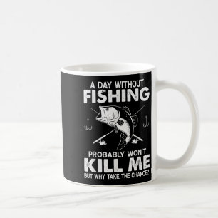 Caneca De Café Dia das Mens Sem Pescar Pescador Engraçado Cotação