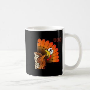 Caneca De Café Dia de Ação de Graças Engraçado Peru Fofo Moo Eu S