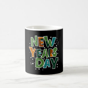 Caneca De Café Dia de Ano Novo