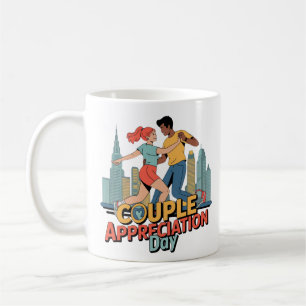 Caneca De Café Dia de Apreciação do casal