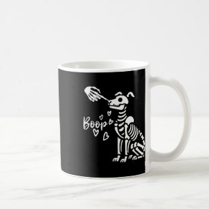 Caneca De Café Dia de as Bruxas engraçado de Cachorro de Mão do E
