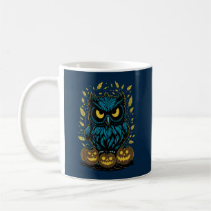Caneca De Café Dia de as Bruxas engraçado Owl