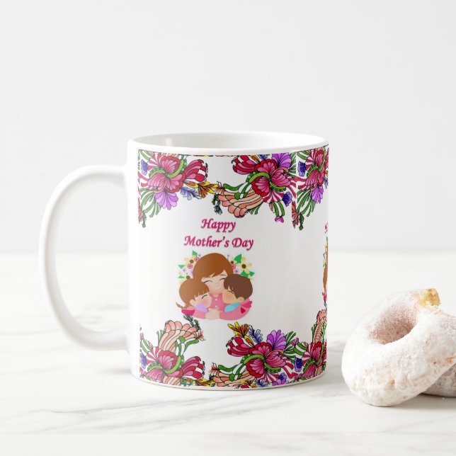 Caneca De Café Dia de as mães (Com Donut)