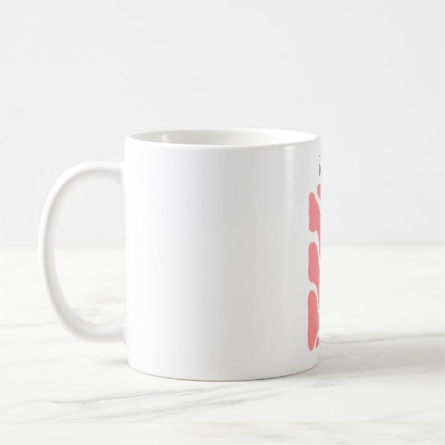 Caneca De Café Dia de as mães abstrato (Esquerda)