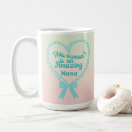 Caneca De Café Dia de as mães Azul da Mãe Nana